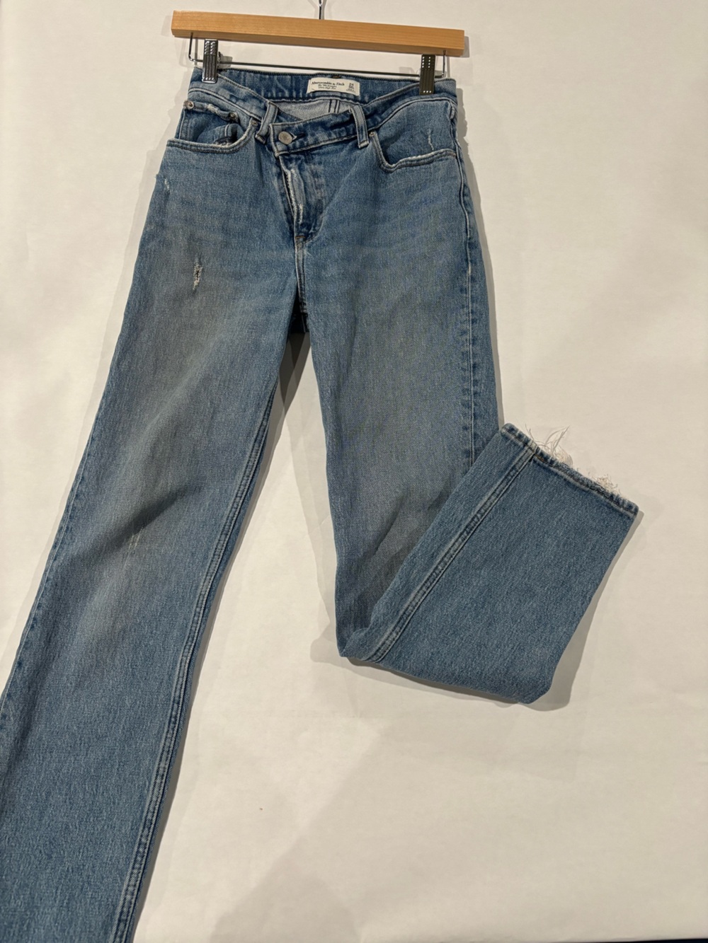 Abercrombie & Fitch Light Blue Straight-Leg Jeans